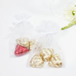 White Organza Favour Bags - Pack of 10