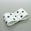 White 38mm Polka Dot Grosgrain Ribbon