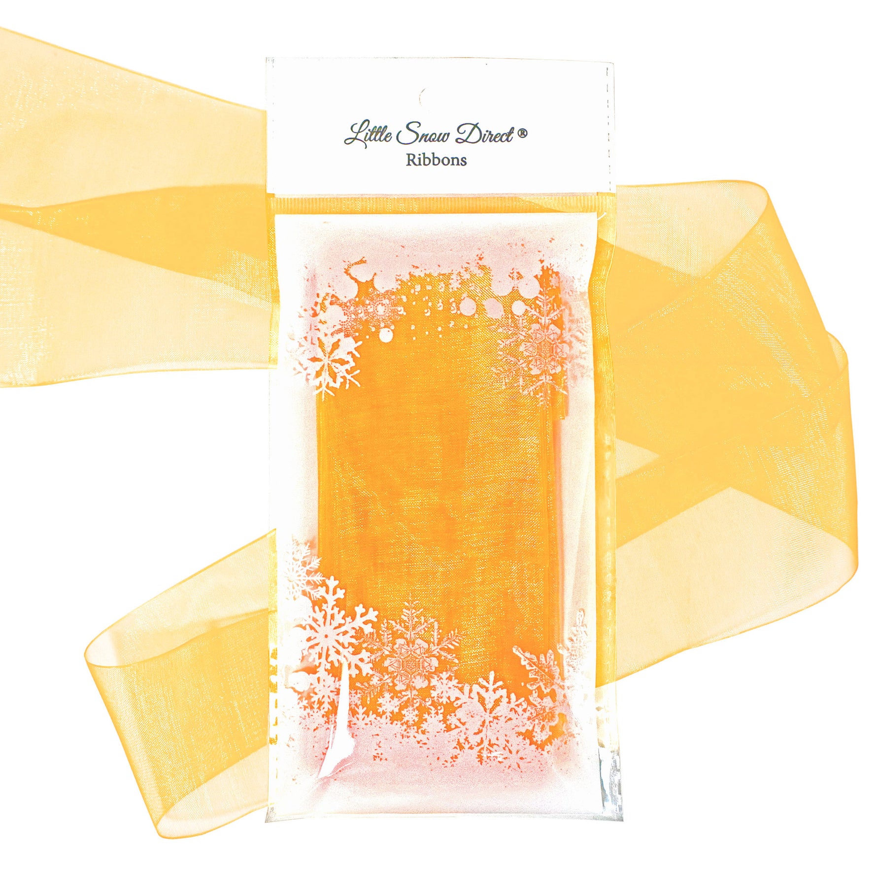 Yellow Gold Organza Sheer Ribbon