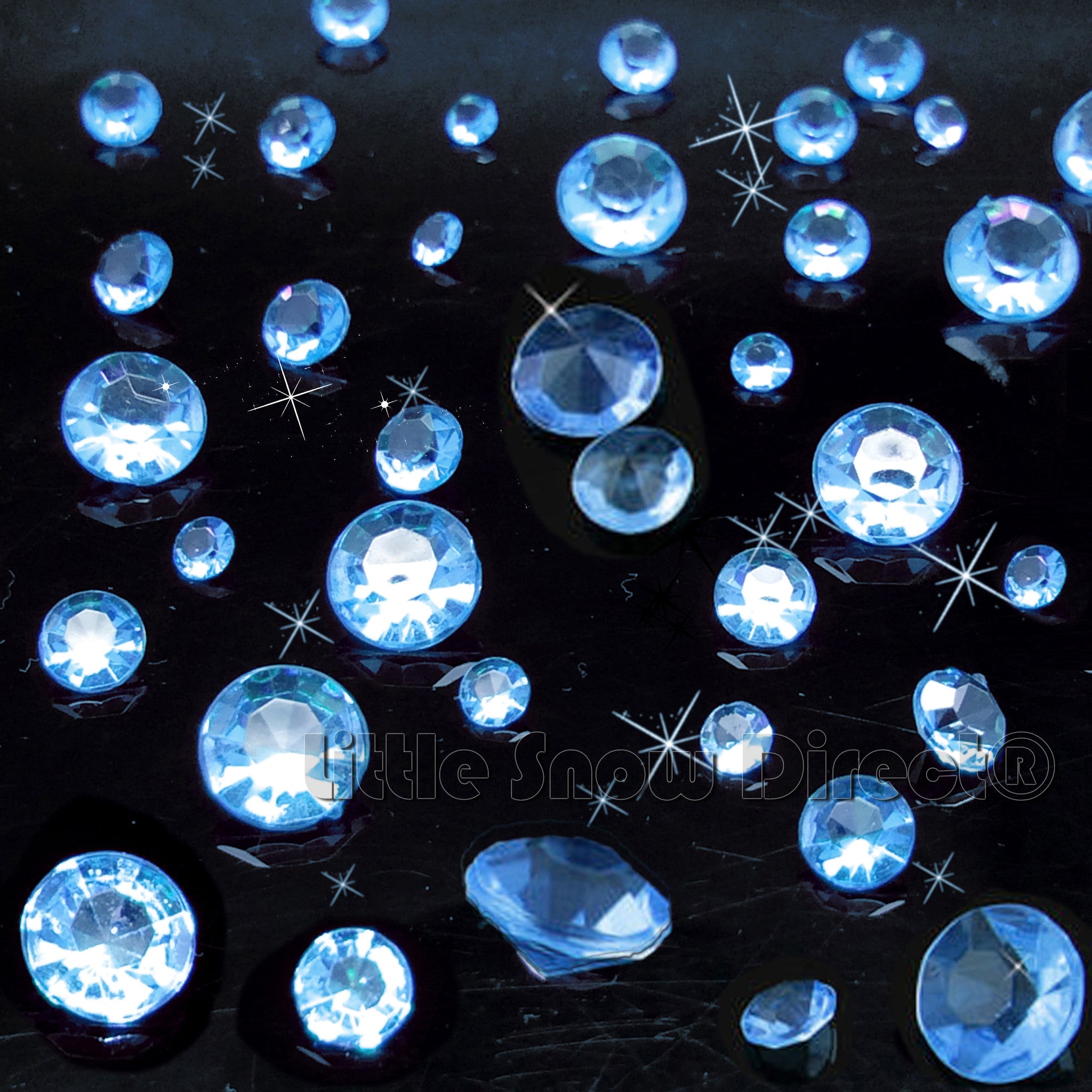 Baby Blue Table Crystal Scatter Diamonds