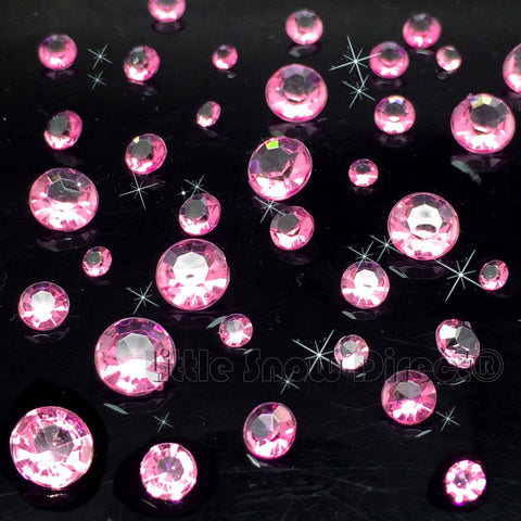 Baby Pink Table Crystal Scatter Diamonds