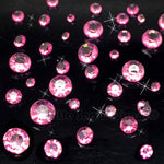 Neon Pink Table Crystal Scatter Diamonds