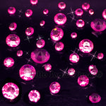 Cerise Table Crystal Scatter Diamonds