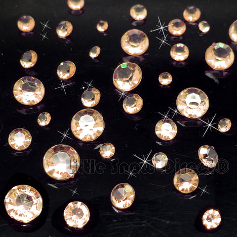 Pale Gold Table Crystal Scatter Diamonds