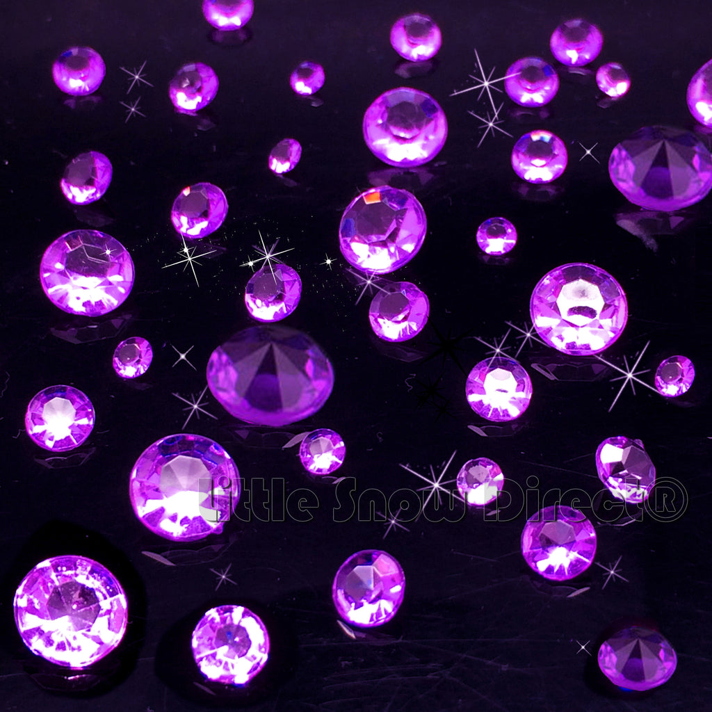 Purple Table Crystal Scatter Diamonds
