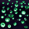 Emerald Green Table Crystal Scatter Diamonds